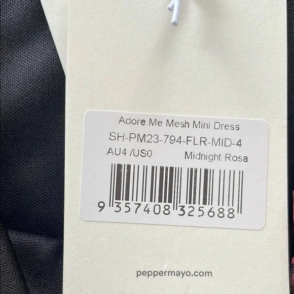 Peppermayo Floral Black and Red Mini Dress - Picture 8 of 13